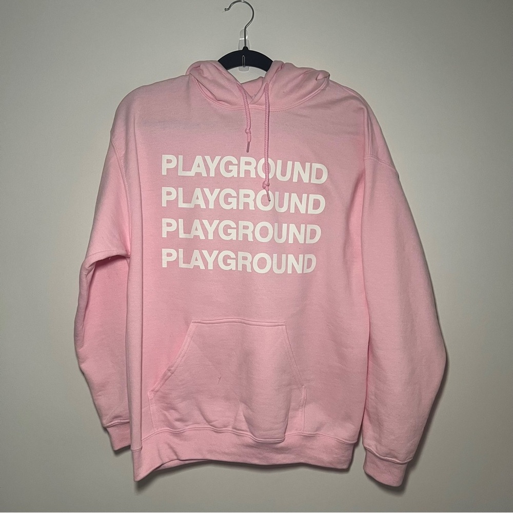 Playground LA Pink Hoodie Size M
